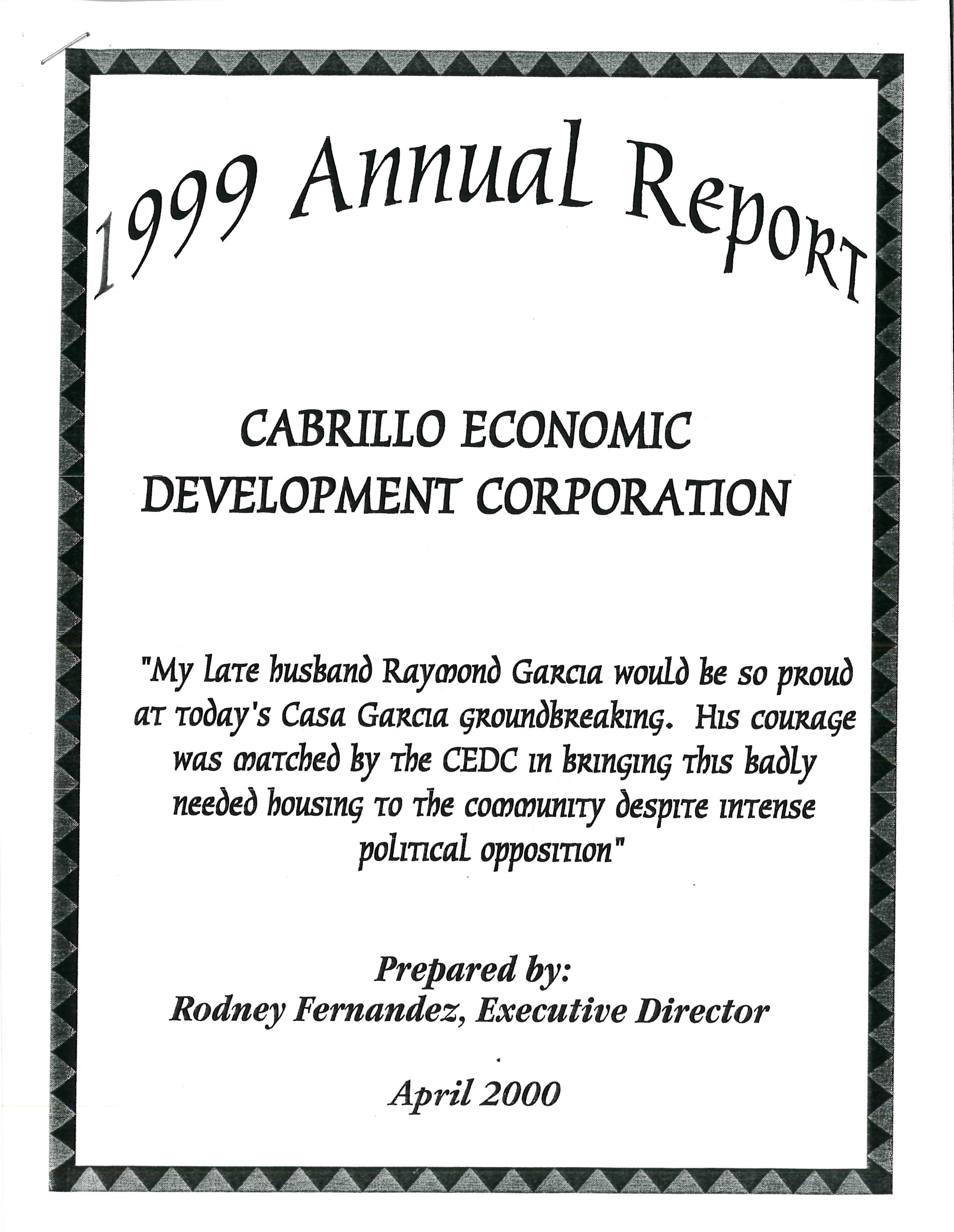 CEDC Annual Report 1999