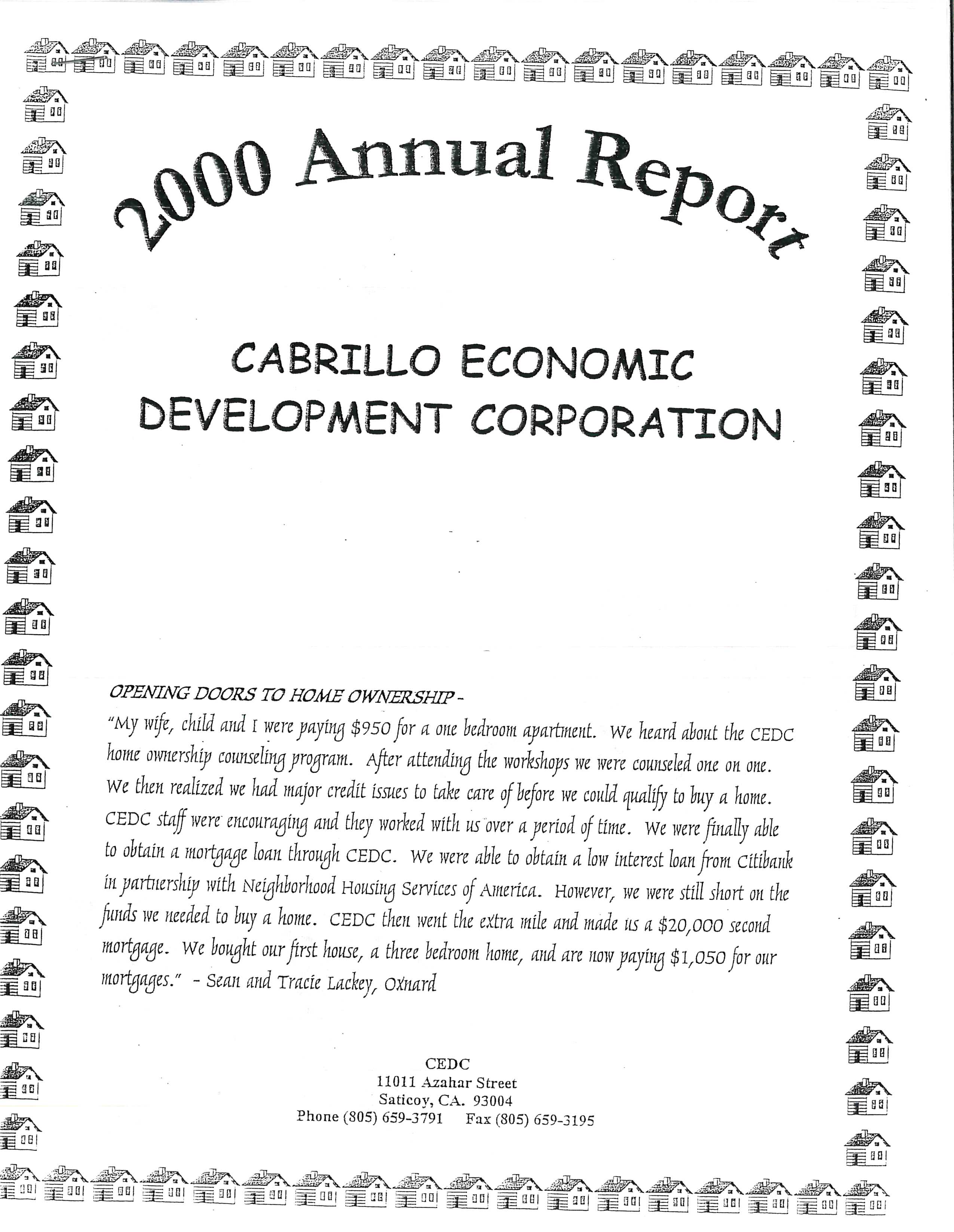 CEDC Annual Report 2000