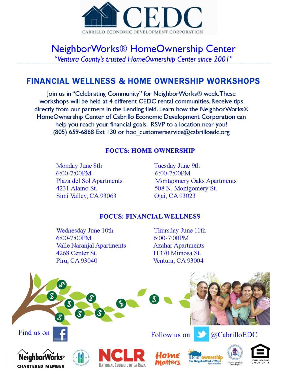 NeighborWorks Week 2015 Workshop Flyer